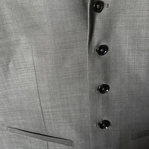Express Men - Textured Grey Vest Small - Picture 3 of 5